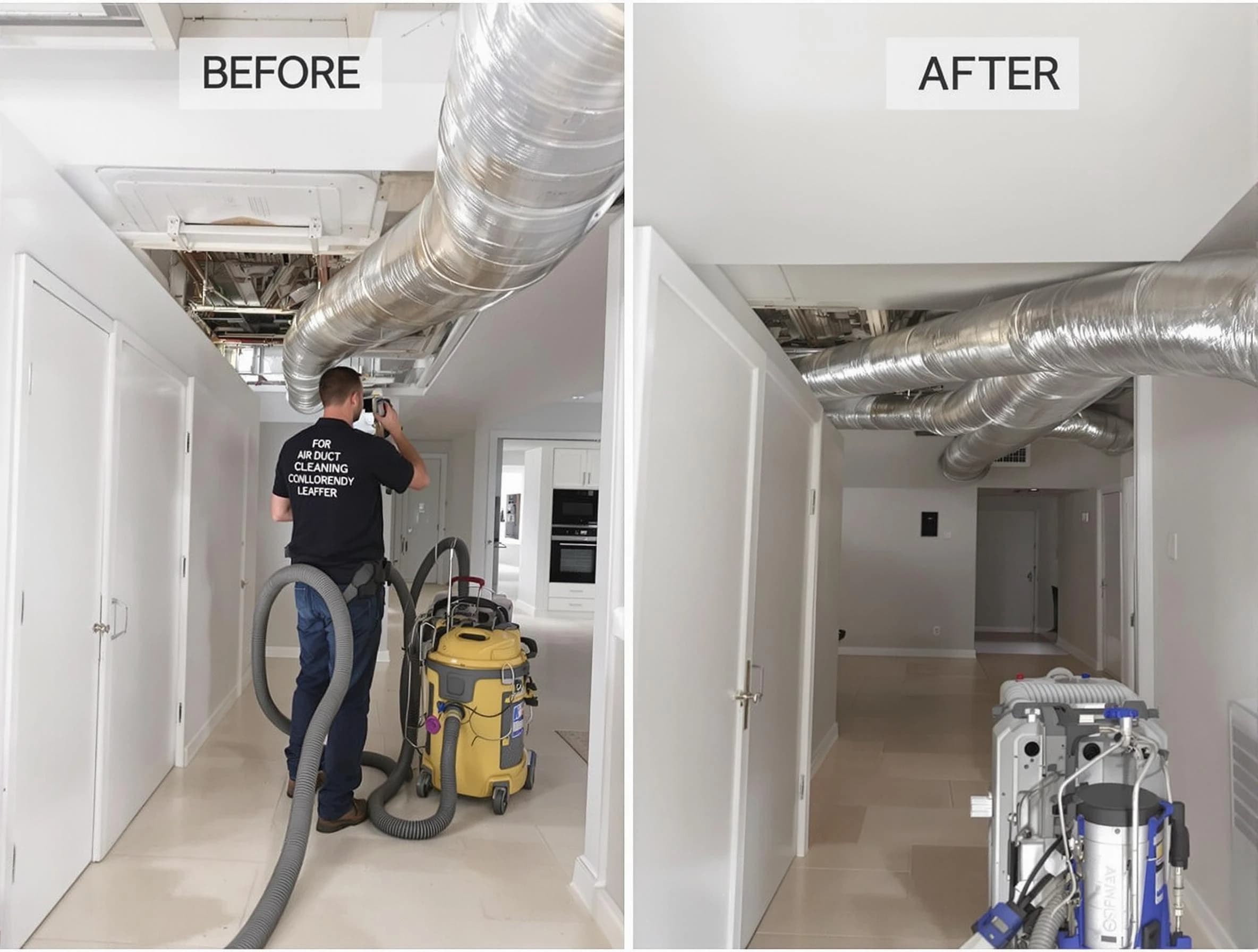 Center Air Duct Cleaning professional performing thorough air duct cleaning in Center