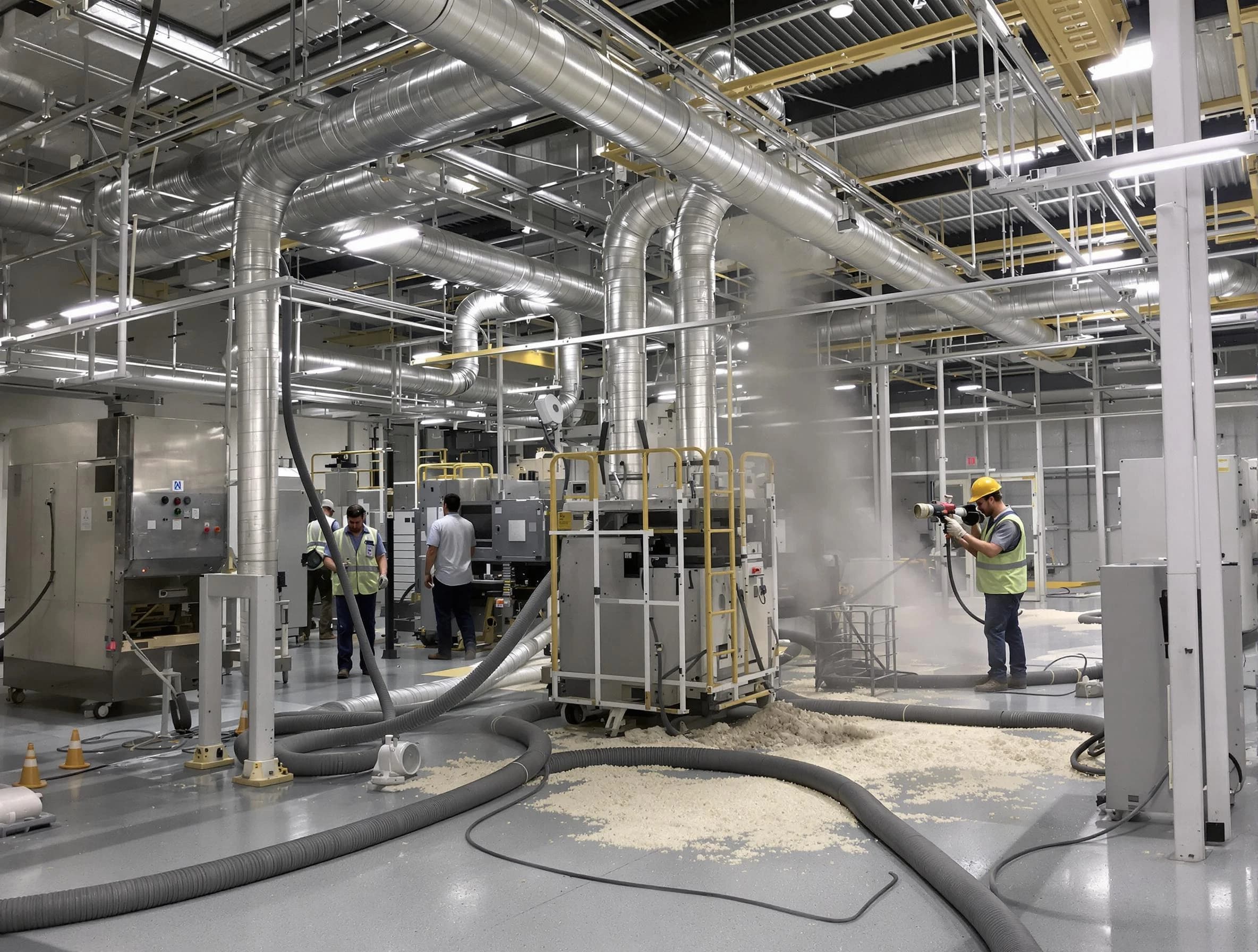 Heavy-duty industrial duct cleaning by Center Air Duct Cleaning in Center