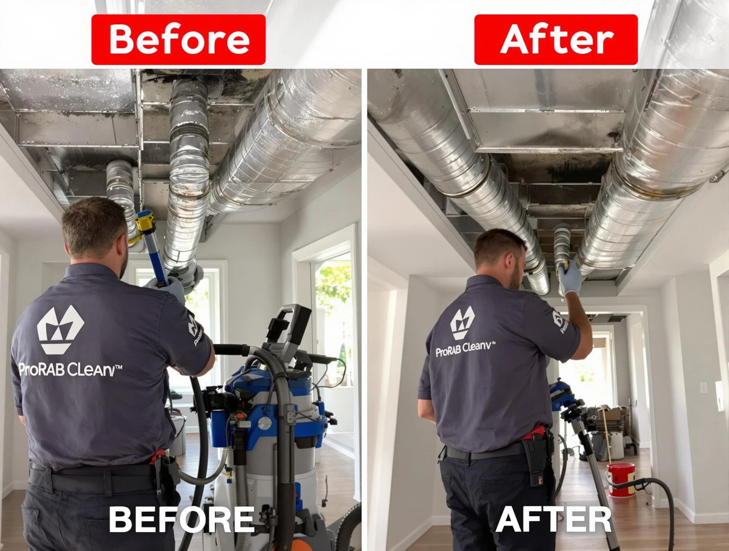 Center Air Duct Cleaning expert performing thorough residential duct cleaning in a Center home