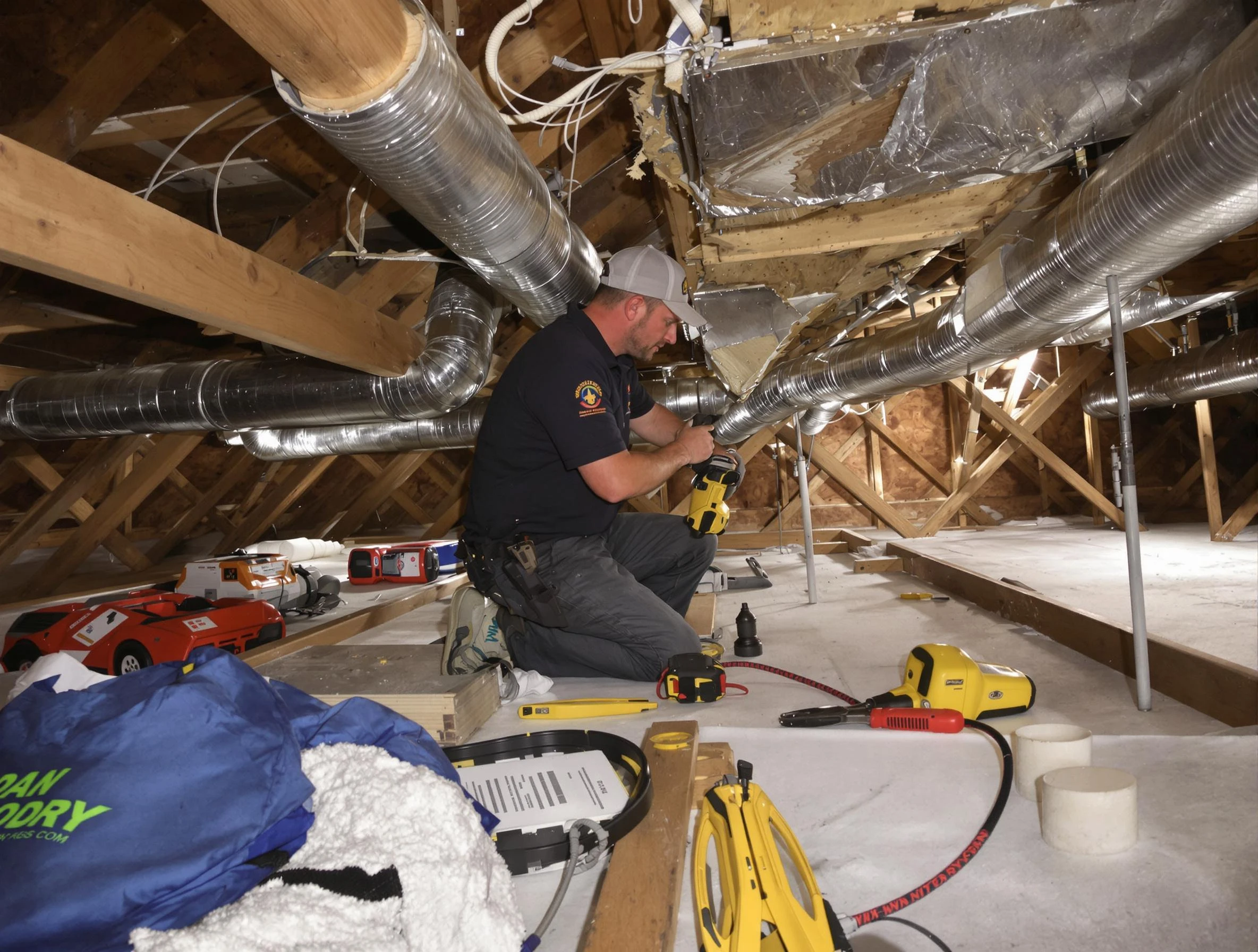 Professional air duct repair by Center Air Duct Cleaning in Center