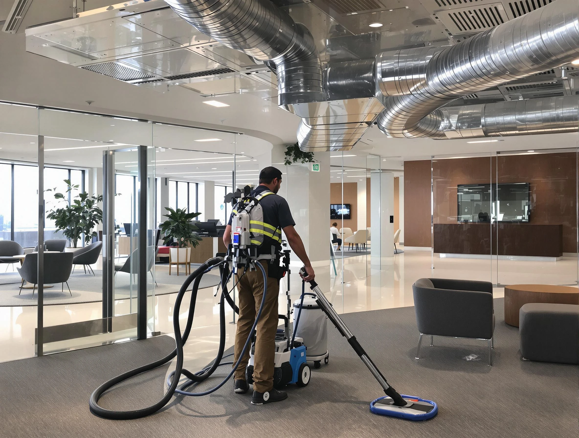 Commercial duct cleaning service by Center Air Duct Cleaning in Center